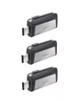 Produktbild: SanDisk Ultra Dual USB Flash Drive (USB 3.1, Type C), SDDDC2-064G-G46, 3 Stück