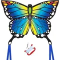 Produktbild: Großer Schmetterling Drachen Kite 120x95cm für Kinder und Erwachsene