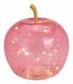 Produktbild: Bruch Glas LED Apfel 16 cm - Farbe wählbar - Tisch Leuchte Deko Frucht Timer