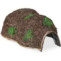 Produktbild: Relaxdays Igelhaus Stroh Eisen Braun Isolierend 21 cm x 32 cm x 48 cm 0,7 kg