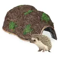 Produktbild: Igelhaus, Stroh, Igelhotel Ohne Boden, Winterquartier Für Igel Im Garten, Hbt: 21 X 32 X 48 Cm, Igelbau, Braun - Relaxdays