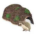Produktbild: Relaxdays Igelhaus, Stroh, Igelhotel ohne Boden, Winterquartier für Igel im Garten, HBT: 21 x 32 x 48 cm, Igelbau, braun