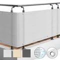 Produktbild: SolVision Balkon Sichtschutz HB2 HDPE blickdichte Balkonumspannung 90x300 cm ...