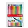 Produktbild: STABILO Pen 68 - Filzstift - gemischte Farben - wasserbasierte Tinte - 1 mm - Mittel (Packung mit 30)