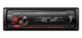 Produktbild: Pioneer MVH-S120UB, 1DIN Autoradio mit RDS, rot, halbe Einbautiefe, 4 x 50 Watt, USB, MP3, AUX-Eingang, Android-Unterstützung, 5-Band-Equalizer, ARC App