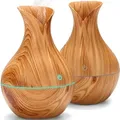 Produktbild: Luftbefeuchter Diffuser Aroma Holz Ultraschall LED Öle Diffusor Duftlampe Duftöl Air Humidifier Aromatherapie Raumbefeuchter Raum Büro Yoga Reto