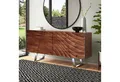 Produktbild: Sitheim-Europe Sideboard WAVES Massives Sideboard Akazienholz - Handgefertigter aufwendige 3D, Die aufwändige 3D-Oberfläche wird in sorgfältiger Handarbeit gefertigt