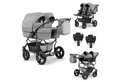 Produktbild: BabyMerc Zwillingswagen Twin Star 5 in 1 inkl. Sportsitze, Autositze und Isos in 16 Farben