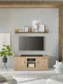 Produktbild: Home affaire Wohnwand Cornwall, Anbauwand im Landhausstil, Wohnzimmer-Set, Eiche Dekor, (Set, 2-St), enthält Lowboard, Wandboard, Eiche Dekor, 152 cm breit