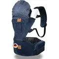 Produktbild: Atmungsaktive Babytrage ab dem 3. Lebensmonat - Mit Sonnenschutz und Seitentaschen - Verstellbare Multipositionstrage