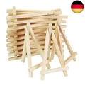 Produktbild: KBNIAN 20 Stücke Mini Holz Staffelei Dreieck Staffelei Bilderrahmen Display