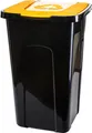 Produktbild: Abfalltonne 50L Recycling Mülltonne mit Klappdeckel Mülleimer Mülltrennung Gelb