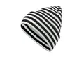Produktbild: modAS Strickmütze Unisex Wollmütze gestreift - Ringelmütze aus reiner Schurwolle Merino