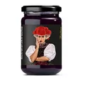 Produktbild: Motiv Konfitüre Schwarzwald Tracht Faller Badische Schwarzkirsch-Konfitüre wie hausgemacht! mit 60% Frucht 330 Gramm