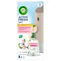 Produktbild: Airwick Duftspender Air Wick Active Fresh Starter Set Jasminblüte automatischer Lufterfrischer aerosolfrei mit 228 ml Spray 3246075