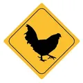 Produktbild: FahnenMax Autoaufkleber Sticker Achtung Huhn Aufkleber