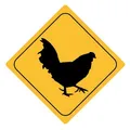 Produktbild: Autoaufkleber Sticker Achtung Huhn Aufkleber