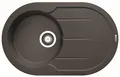 Produktbild: PYRAMIS ALAZIA ROUND 1 Becken Granitspüle in CARBON / Granitspüle / Steinspüle / Ausschnitt 760 x 470 mm R235