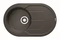 Produktbild: Einbauspüle ALAZIA ROUND (78x49) 1B 1D in Pyragranite Carbon