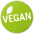 Produktbild: Aufkleber Ø20cm Schaufenster etc. Bio, Vegan, Vegetarisch, Glutenfrei, Laktose, mit Schutzlaminat von Finest-Folia (R001 Vegan)