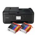 Produktbild: Canon Pixma TR7650 DRUCKER SCANNER KOPIERER WLAN Duplex-Druck + 10 XXL TINTE