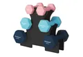 Produktbild: SONGMICS Hantel-Set Kurzhanteln, Hantel Set 12kg, Hexagon, Neopren Hanteln