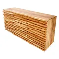 Produktbild: invicta INTERIOR Massives Sideboard Relief 160cm Akazie mit aufwändiger Front Kommode Anrichte Akazienholz