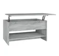 Produktbild: vidaXL Couchtisch Couchtisch Grau Sonoma 80x50x40 cm Holzwerkstoff (1-St)
