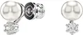 Produktbild: Swarovski Paar Ohrstecker Schmuck Geschenk Matrix Ohrringe, mit Swarovski® Zirkonia (synth) - mit Swarovski® Perle
