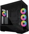Produktbild: Lian Li Vector V100 PC-Gehäuse, Midi-Tower, ATX, RGB, Tempered Glass - schwarz (G99.V100RX.00)