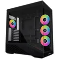 Produktbild: Lian Li Vector V100 PC-Gehäuse, Midi-Tower, ATX, RGB, Tempered Glass - schwarz