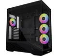 Produktbild: Lian Li PC-Gehäuse Vector V100 Midi-Tower PC-Gehäuse, Gehäuse, Gaming-Gehäuse Schwarz