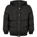 Produktbild: URBAN CLASSICS Winterjacke Urban Classics Damen Girls Hooded Puffer Jacket (1-St) schwarz 122/128