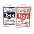 Produktbild: BEE 2 Decks Jumbo Playing Cards Red & Blue Deck Casino Quality
