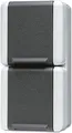 Produktbild: JUNG SCHUKO-Steckdose 2-fach 822W WG800 IP44 senkr.Mont. 2 Leitungsei 822W (822W)
