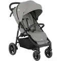 Produktbild: Joie Buggy Litetrax Pro, Grau, Textil, 58x103x93.6 cm, EN 1888, Feststellbremse, Fußstütze abklappbar, Federung, 5-Punkte-Gurt, für Babyschale geeignet, Griff in Lederoptik, Transportsicherung, Einhand-Faltmechanismus, abnehmbarer Schutzbügel, Baby on Tour, Kinderwagen, Buggys