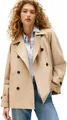 Produktbild: Tommy Hilfiger Damen Trenchcoat Cotton Short Kurz, Beige (Beige), 38