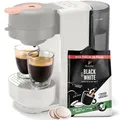 Produktbild: Tchibo Kaffeepadmaschine „CALL ME PAD“ inkl. 36 Tchibo Black & White Pads, Weiß
