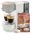 Produktbild: Tchibo Kaffeepadmaschine „CALL ME PAD“ inkl. 36 Tchibo Black & White Pads, Weiß