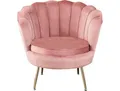 Produktbild: Loungesessel SALESFEVER Clam - Design Cocktailsessel , rosa (rose), B:76cm H:78cm T:76cm, 100% Polyester, Sessel, Prachtvoll extravagantes Design im Muschel-Look
