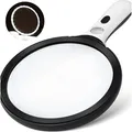Produktbild: Leselupe mit UV Licht 24 LEDs 3x Vergroesserung Handlupe Lupe beleuchtet Set Box