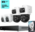 Produktbild: eufy PoE NVR Security System S4 mit 2× Bullet-PTZ-Kameras und 2× Turret-Kameras