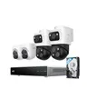 Produktbild: eufy PoE NVR Security System S4, 2× Bullet-PTZ-Kameras, 2X Turrent-Kameras, 360° PTZ, KI Auto-Framing & Tracking, smarte Videosuche, Farbnachtsicht, Stroboskop, Plug & Play, 24/7 Aufnahme, 2TB HDD