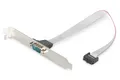 Produktbild: DIGITUS Seriell-Port Slotblech - Adapter-Kabel - IDC 10-Pin zu D-Sub 9 - Buchse