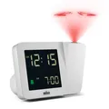 Produktbild: Braun BC 015 W-DCF Funk-Projektionswecker – Digitaler Wecker mit Zeitprojektion