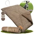 Produktbild: lous Tierdecke - Hundedecke - Picknickdecke, Wasserabweisend, Polyester, Indoor-Outdoor Liegedecke - Rutschfest & faltbar beige|braun 80 cm x 100 cm