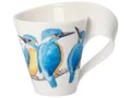 Produktbild: Villeroy & Boch Becher New Wave Caffe Becher mit Henkel Eisvogel, Premium Porcelain