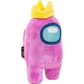 Produktbild: Soma Among Us Plüschtier Among Us Kuscheltier XXL 30 cm Plüschpuppen Weiche Puppe Kissen Kinderspielzeug Among Us Capricorn mit Krone 30 cm pink