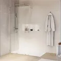 Produktbild: Bernstein Duschabtrennung Walk-In Nano NT101 Mit Schiebetür Chrom Klarglas Glas 8 mm 140cm
