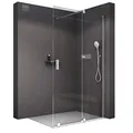 Produktbild: BERNSTEIN Walk In Dusche mit Schiebetür 140cm NT101 Klarglas 8mm ESG Sicherheitsglas Nano Beschichtung Duschabtrennung Duschwand Duschtrennwand Echtglas-Dusche